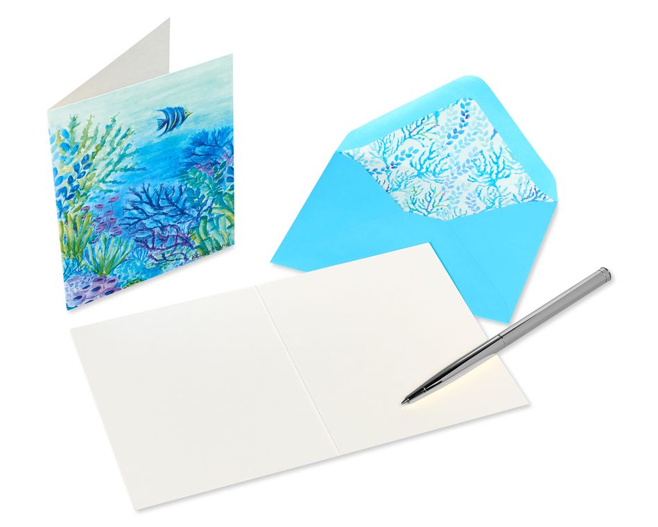 Into the Blue Boxed Blank Note Cards with Envelopes, 20-Count