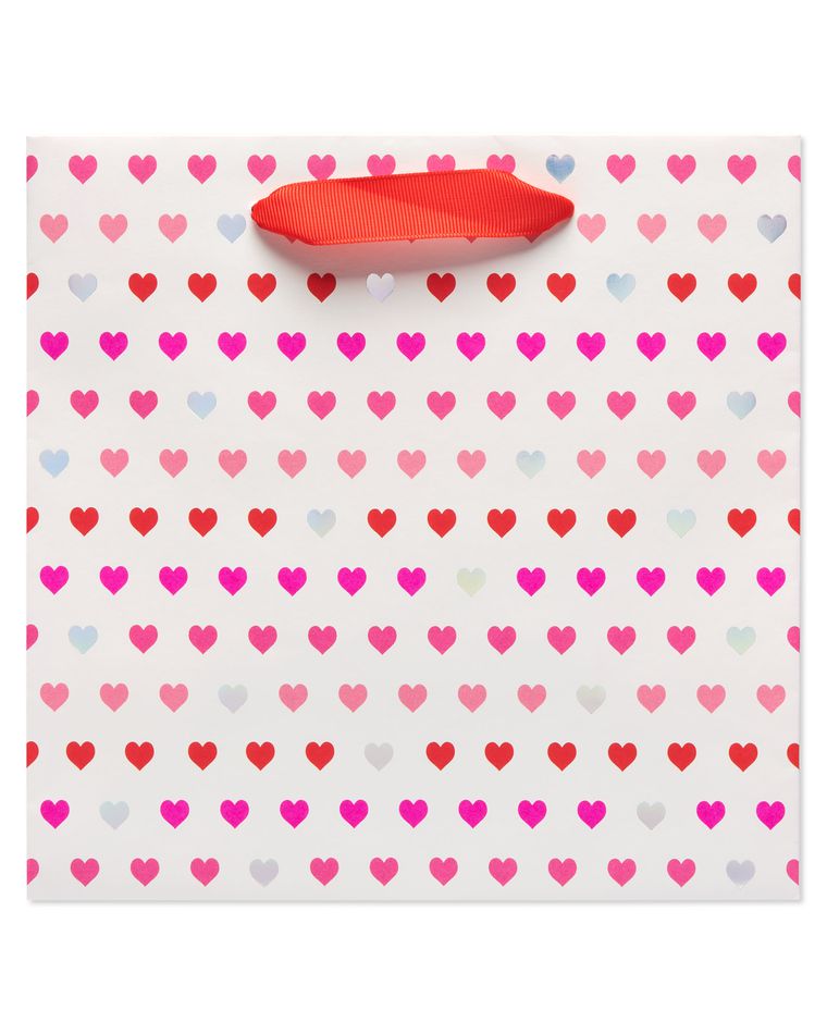 Medium Valentine's Day Gift Bag, Hearts, 1-Count