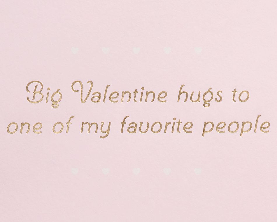 Valentine Hugs Valentine's Day Greeting Card 