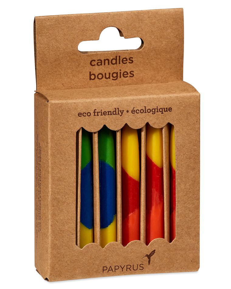 Colorful Birthday Candles 12-Count
