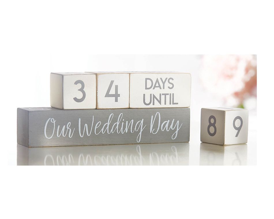 Mud Pie Wedding Countdown Blocks