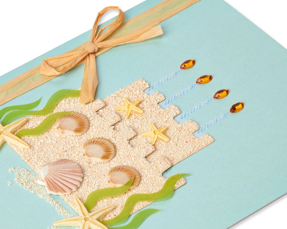 Sandcastle Birthday Greeting Card 