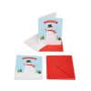 Snowmen Christmas Thank You Note Cards and Envelopes, 10-Count