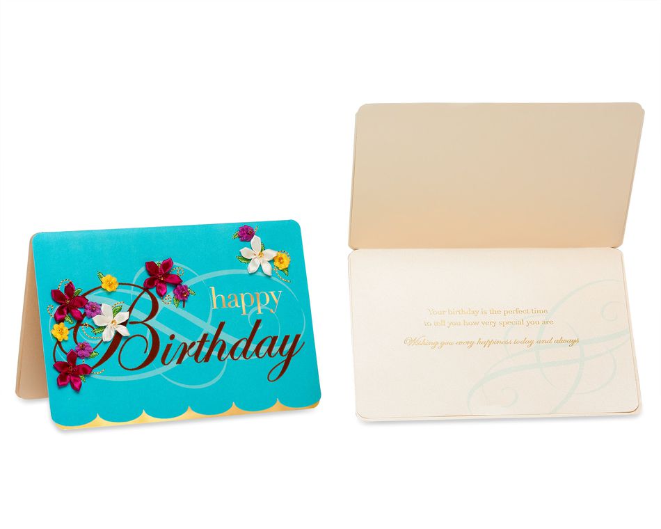 Elegant Birthday Greeting Card Bundle, 3-Count