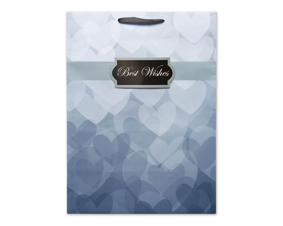 jumbo wedding grey best wishes gift bag