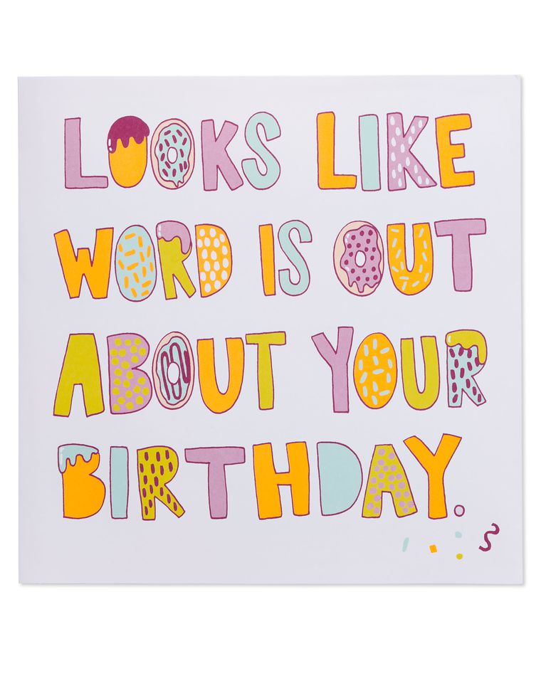 Donuts Pop-Up Birthday Card