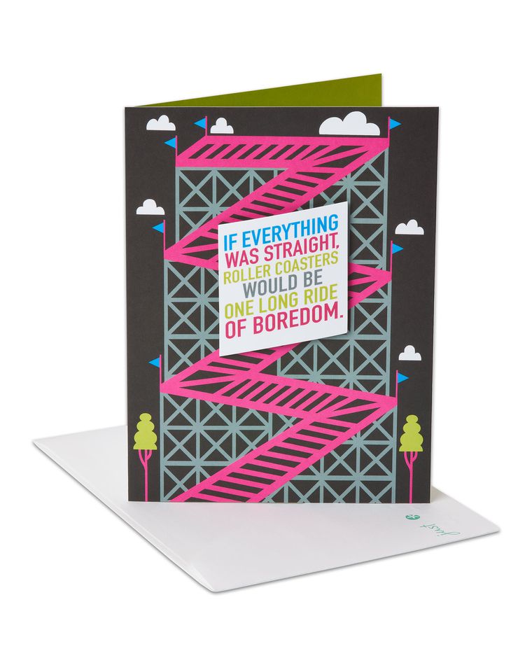 Rollercoasters Romantic Card