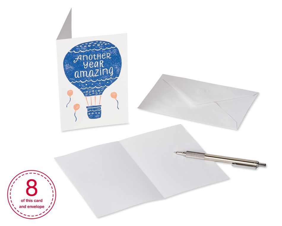 Birthday Greeting Card Bundle with White Envelopes, 48-Count