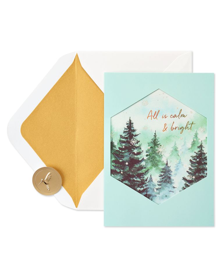 Calm & Bright Christmas Greeting Card