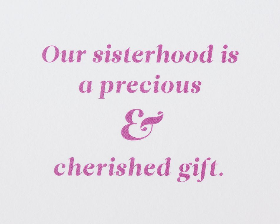 Sisterhood Friendship Greeting Card - Illustrated by Cathy Williams 