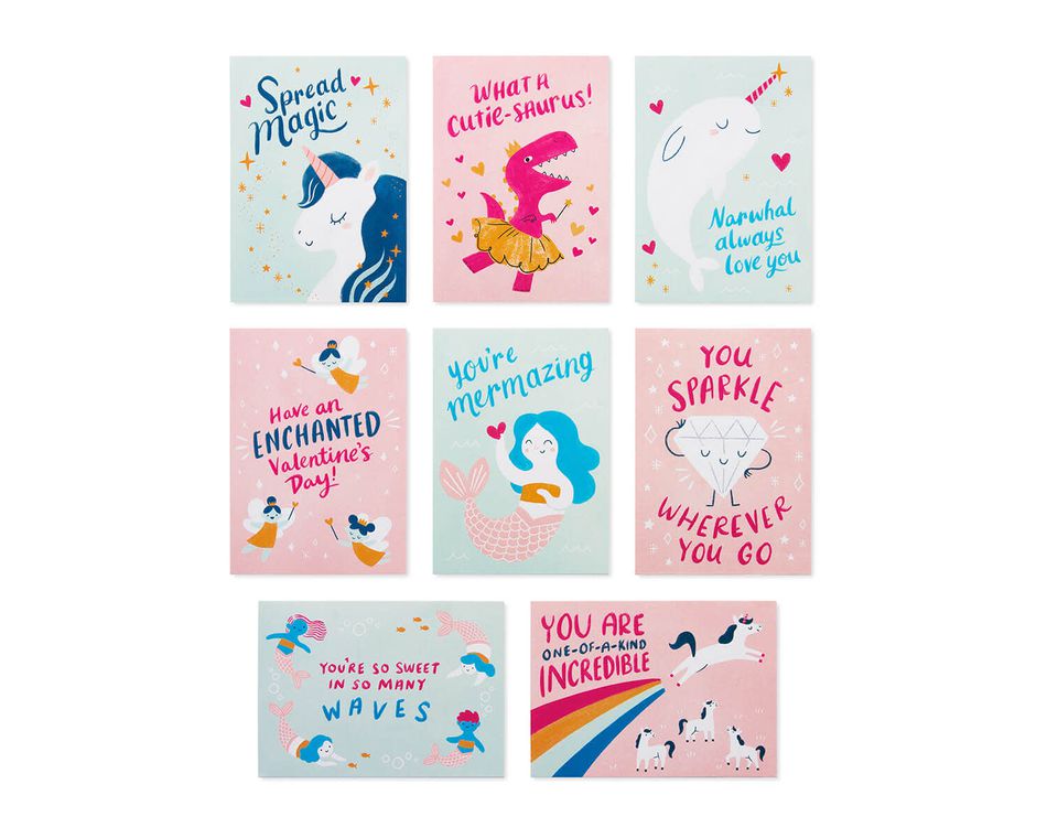 Magical Valentines Lunch Box Mini Notes, 40-Count