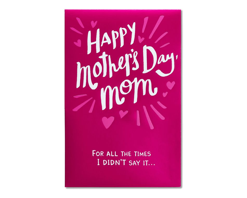 i love you mother's day card