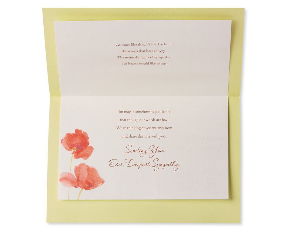 Our Deepest Sympathy Sympathy Card 