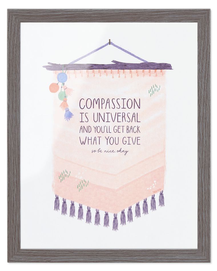 Compassion is Universal Frameable Art Print, 11 in. x 14 in.