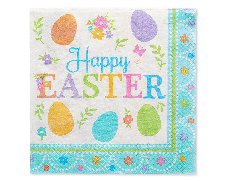 Lovely Easter Lunch Napkins, 16-Count