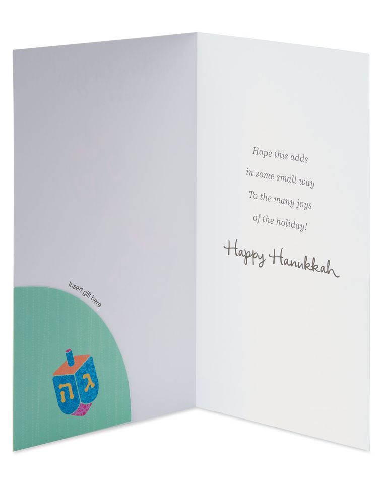 Dreidels Hanukkah Money and Gift Card Holder, 6-Count