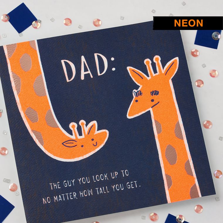Giraffe Father's Day Card