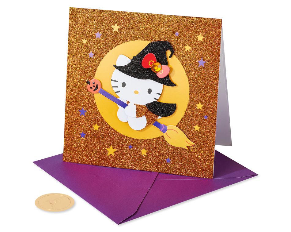 Hello Kitty Witch Hello Kitty Halloween Greeting Card