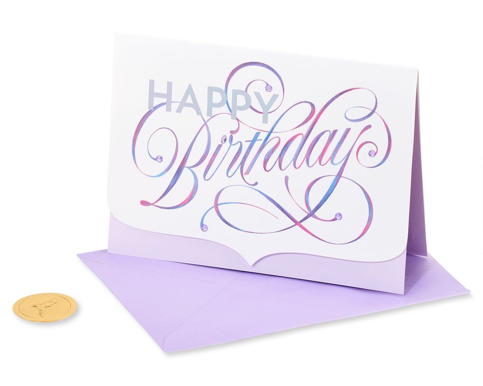 Elegant Happy Birthday Birthday Greeting Card 