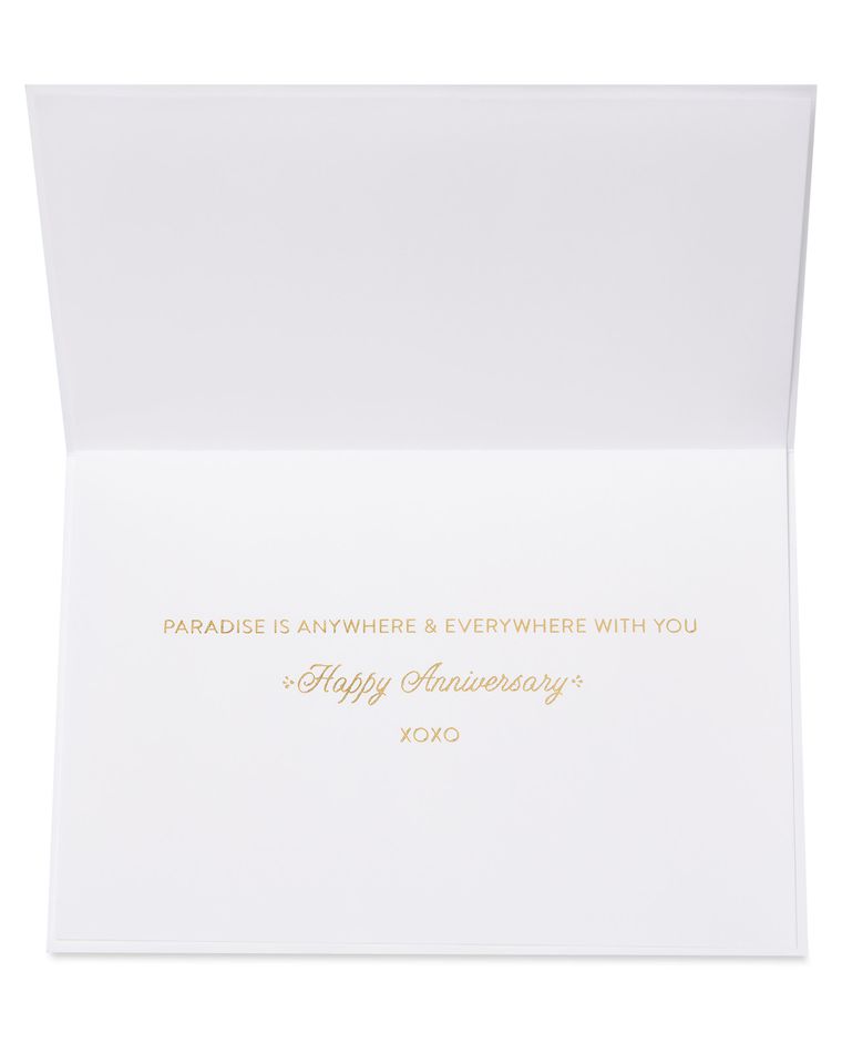 Paradise is With You Anniversary Greeting Card for Husband 