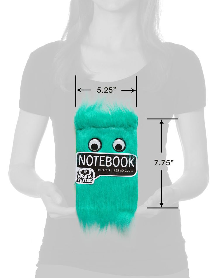 Warm Fuzzy Aqua Notebook