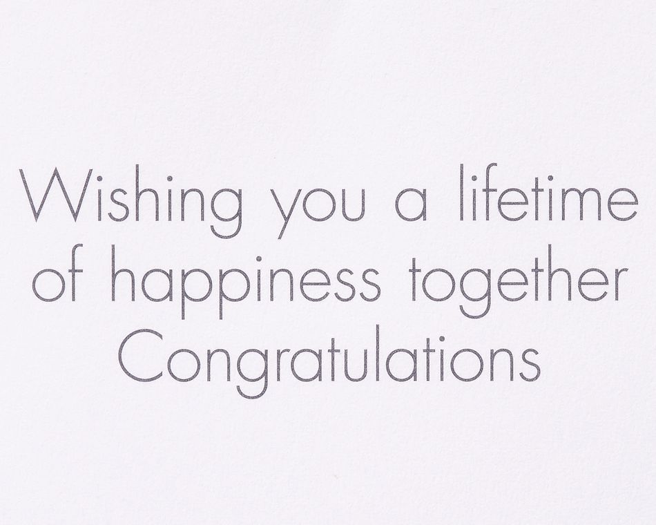 A Lifetime of Happiness Wedding Greeting Card