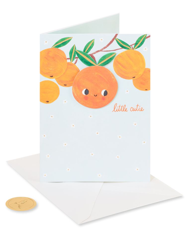 Little Cutie Gender Neutral New Baby Greeting Card 