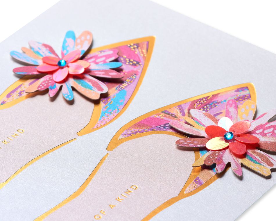 Floral Shoes Mother's Day Card