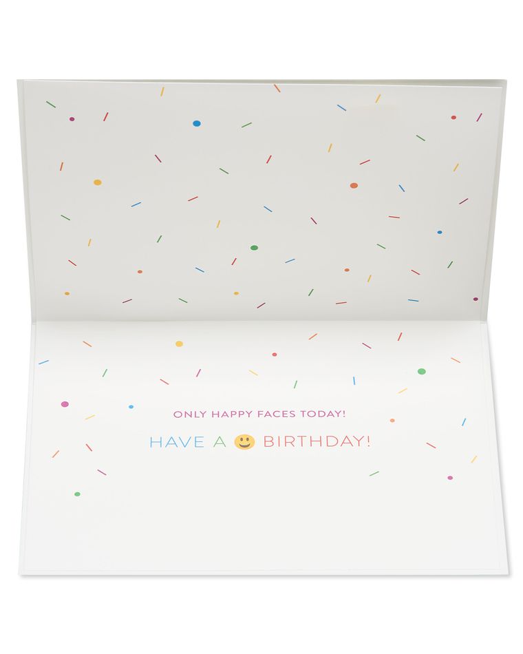Emoji Cake Pops Birthday Greeting Card 