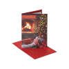 Fireplace Christmas Card for Husband 