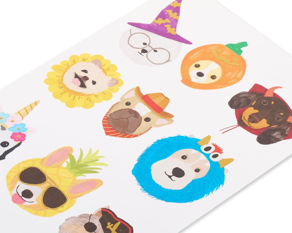 Spooky Dogs Halloween Greeting Card 