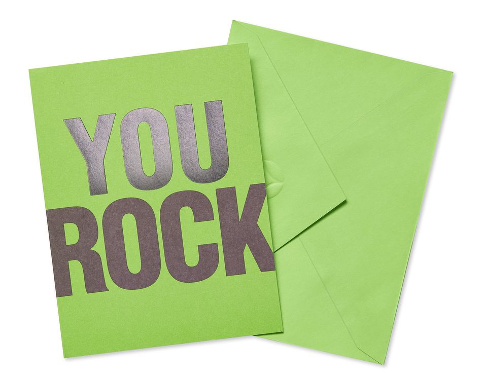 Green Thank You Cards and Green Envelopes, 10-Count