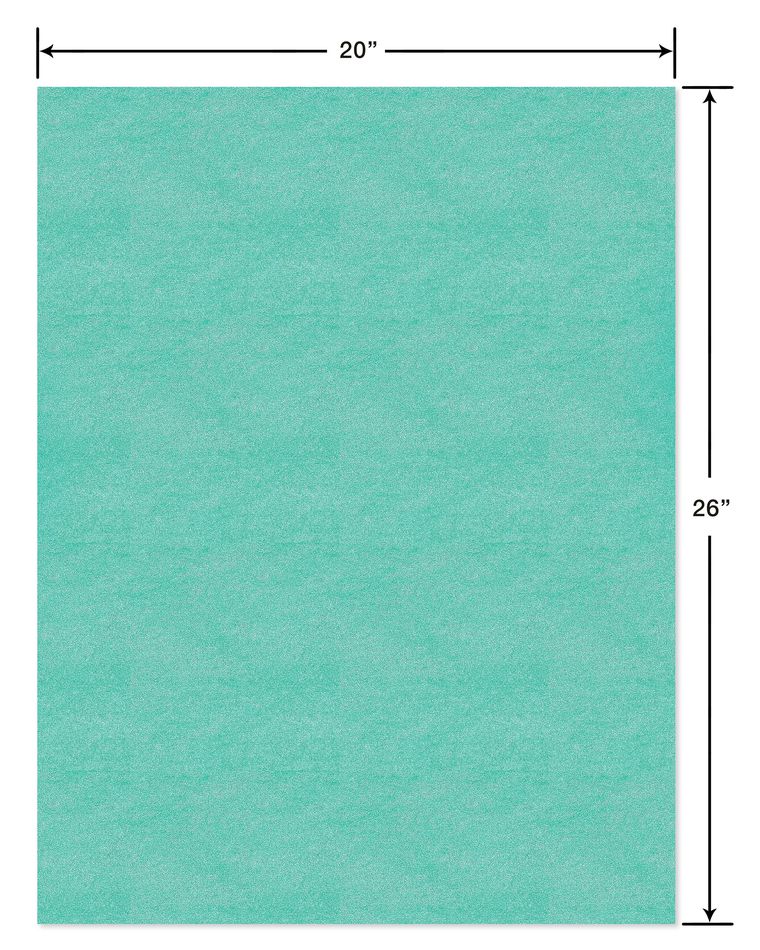 Shiny Blue Tissue Paper, 28-Sheets