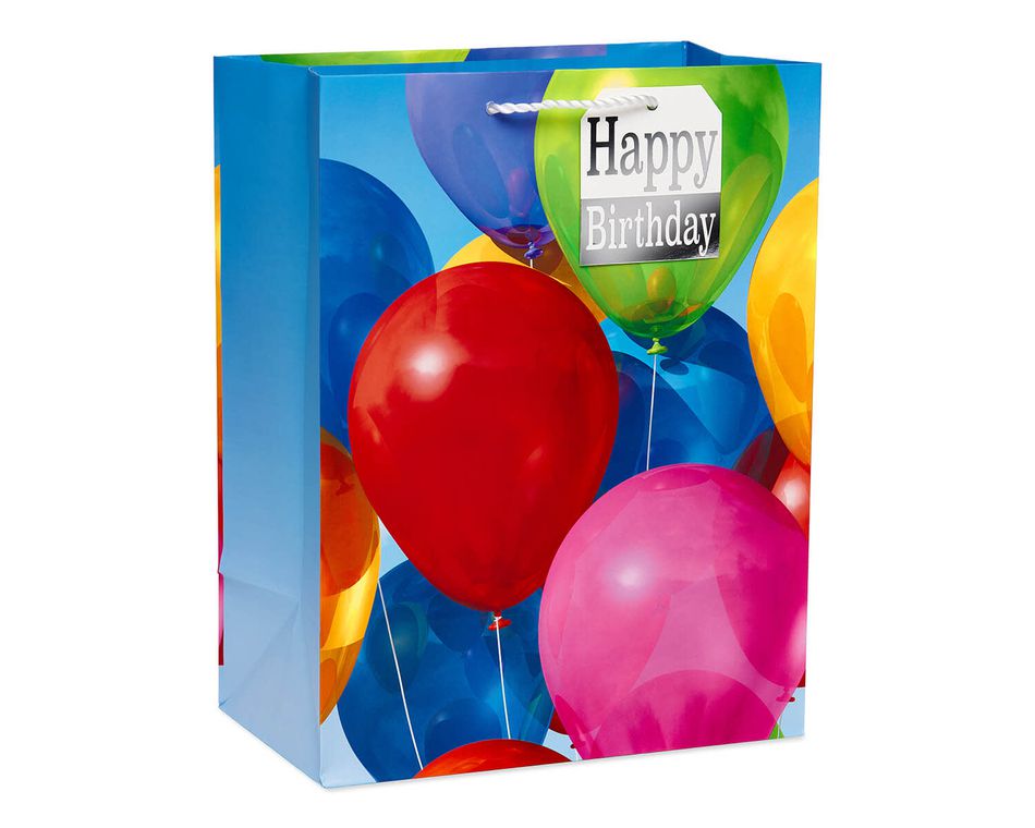 Colorful Balloons Medium Birthday Gift Bag