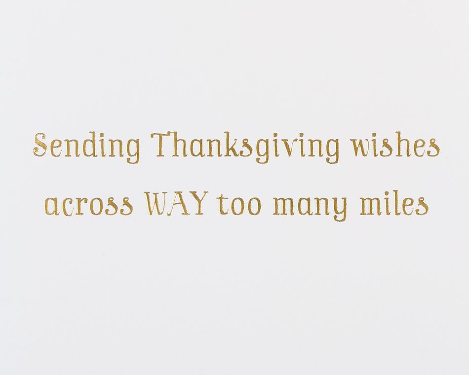 Many Miles Thanksgiving Greeting Card