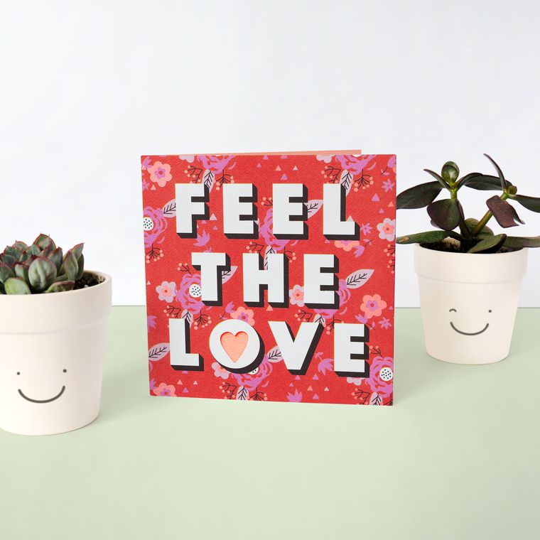 Feel the Love Valentine's Day Card