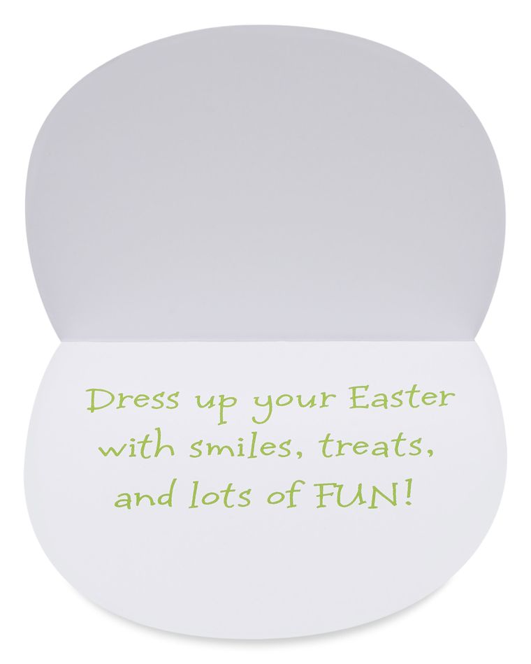 Dress Up Your Easter Easter Greeting Card with Mask