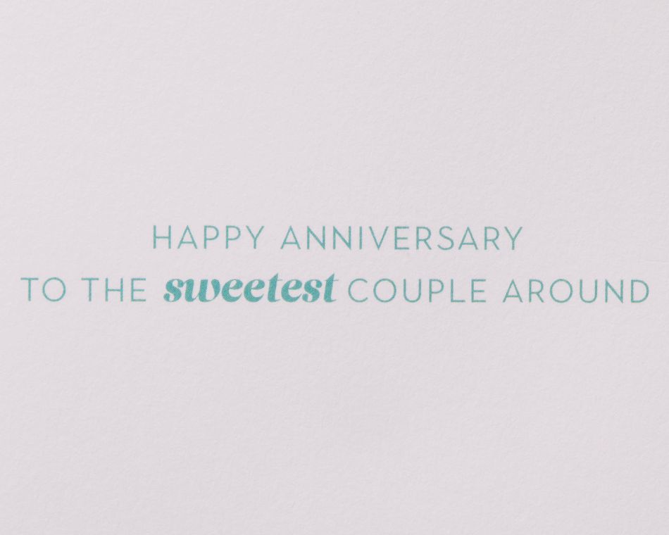 Sweetest Couple Anniversary Greeting Card for Couple