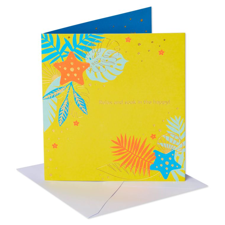 Tropical Pop-Up Birthday Greeting Card