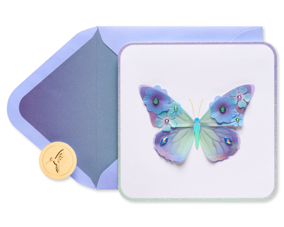 Bold Butterfly Birthday Greeting Card