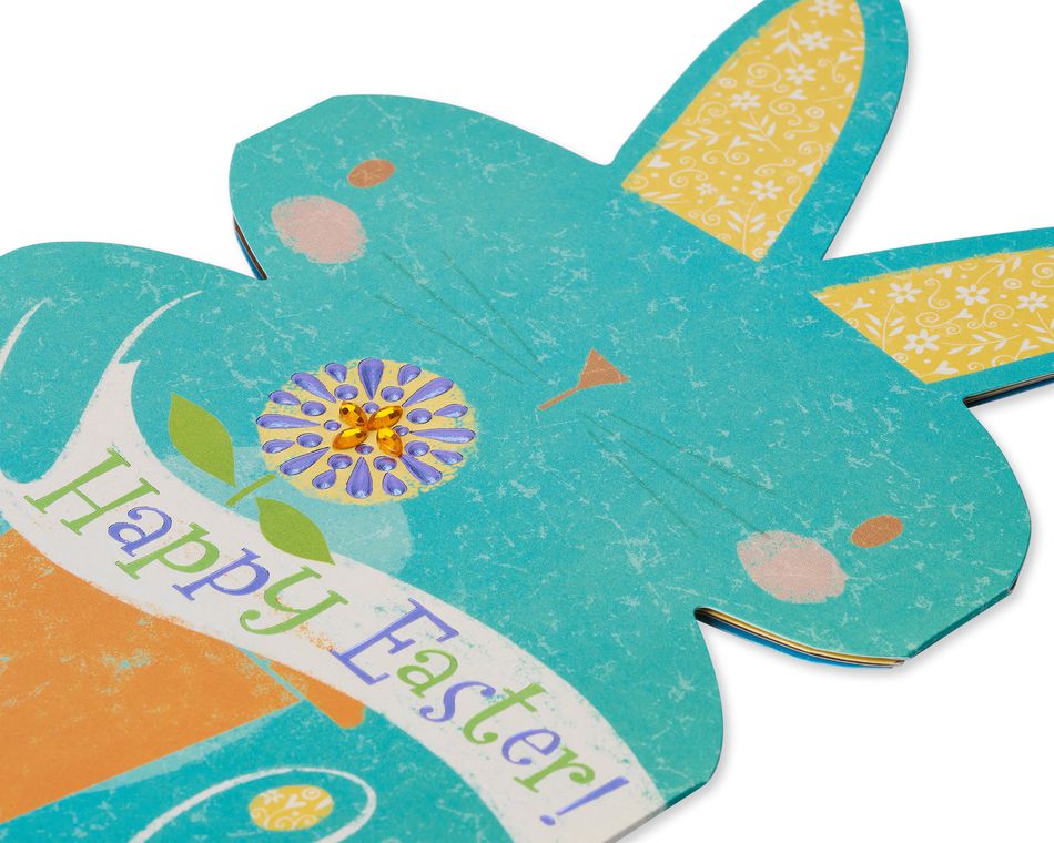 Blue Bunny Easter Card