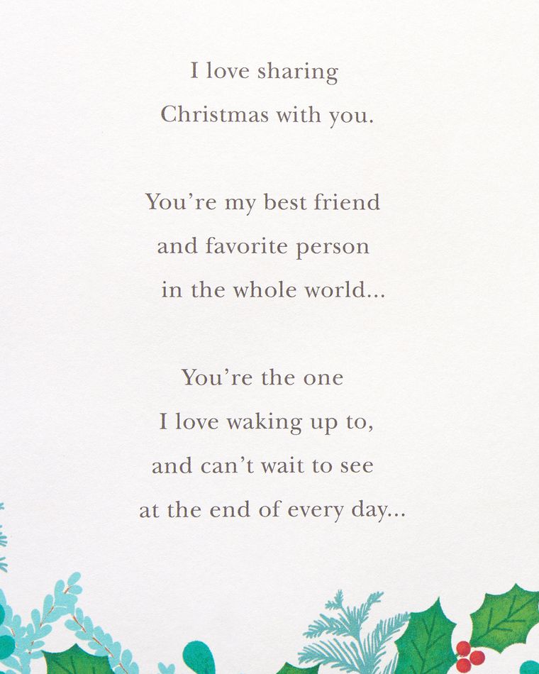 Stockings Christmas Card for Husband 