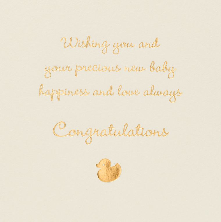 Welcome Little One New Baby Greeting Card 