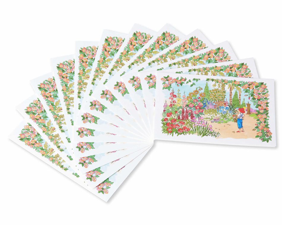 Jacquie Lawson Country Garden Note Cards 12 Count American Greetings