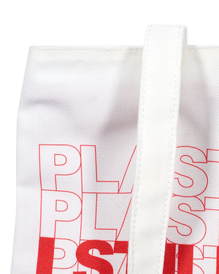 i still use plastic bags tote bag