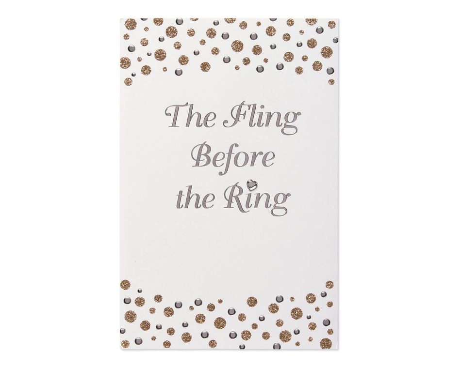 Fling Before the Ring Wedding Card