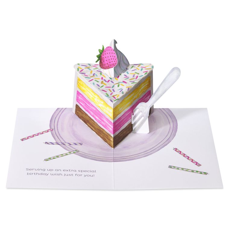 Serving Up a Birthday Wish Birthday Greeting Card - Designed by Bella Pilar 
