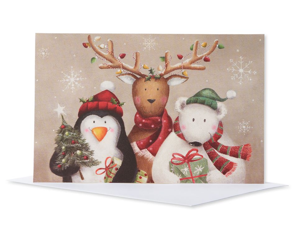 Winter Friends Christmas Boxed Cards, 14 Count