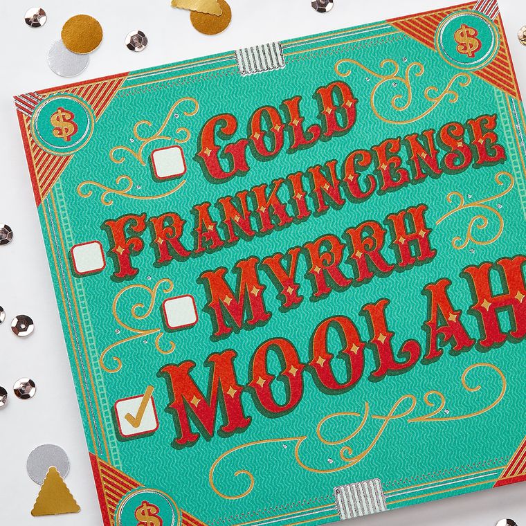Moolah Christmas Money and Gift Card Holder Greeting Card