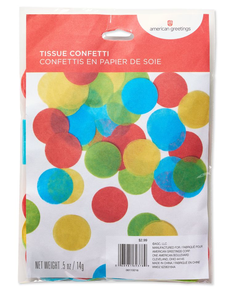 Colorful Round Tissue Confetti
